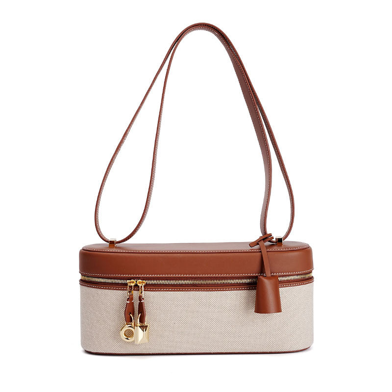 Sac à main en cuir patchwork en toile personnalisé, sac à bandoulière, sac à bandoulière, sac à main pour femme, petit sac à main exquis