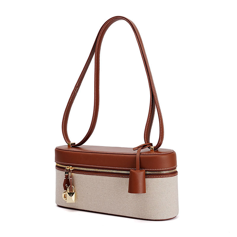 Sac à main en cuir patchwork en toile personnalisé, sac à bandoulière, sac à bandoulière, sac à main pour femme, petit sac à main exquis