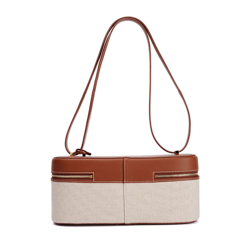 Sac à main en cuir patchwork en toile personnalisé, sac à bandoulière, sac à bandoulière, sac à main pour femme, petit sac à main exquis