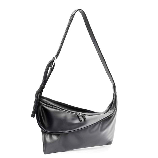 Sacs à structure torsadée Sac à aisselle tendance Sacs à bandoulière en cuir de vache Cent sacs à bandoulière pour hommes et femmes