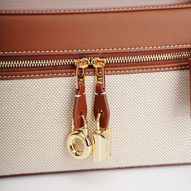 Sac à main en cuir patchwork en toile personnalisé, sac à bandoulière, sac à bandoulière, sac à main pour femme, petit sac à main exquis