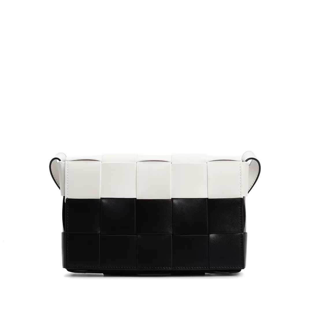 Petit sac carré tressé Sac à bandoulière Sac à bandoulière pour femme