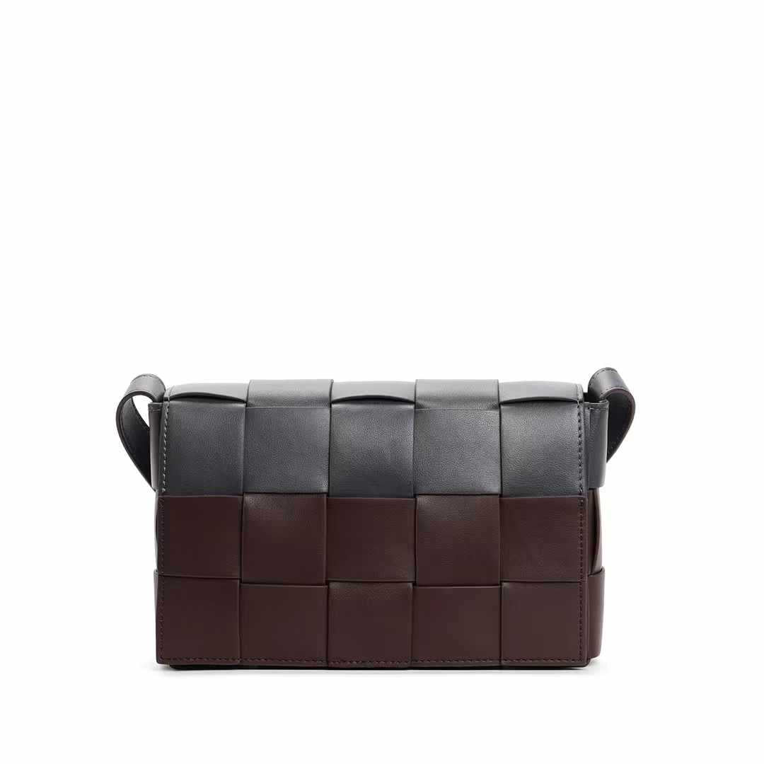 Petit sac carré tressé Sac à bandoulière Sac à bandoulière pour femme