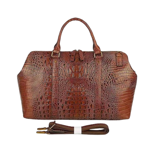 Sacs pour hommes en cuir de crocodile, sac à main de grande capacité, sac de voyage en cuir, sac de voyage d'affaires, sac de bagage, sac à bandoulière pour femme